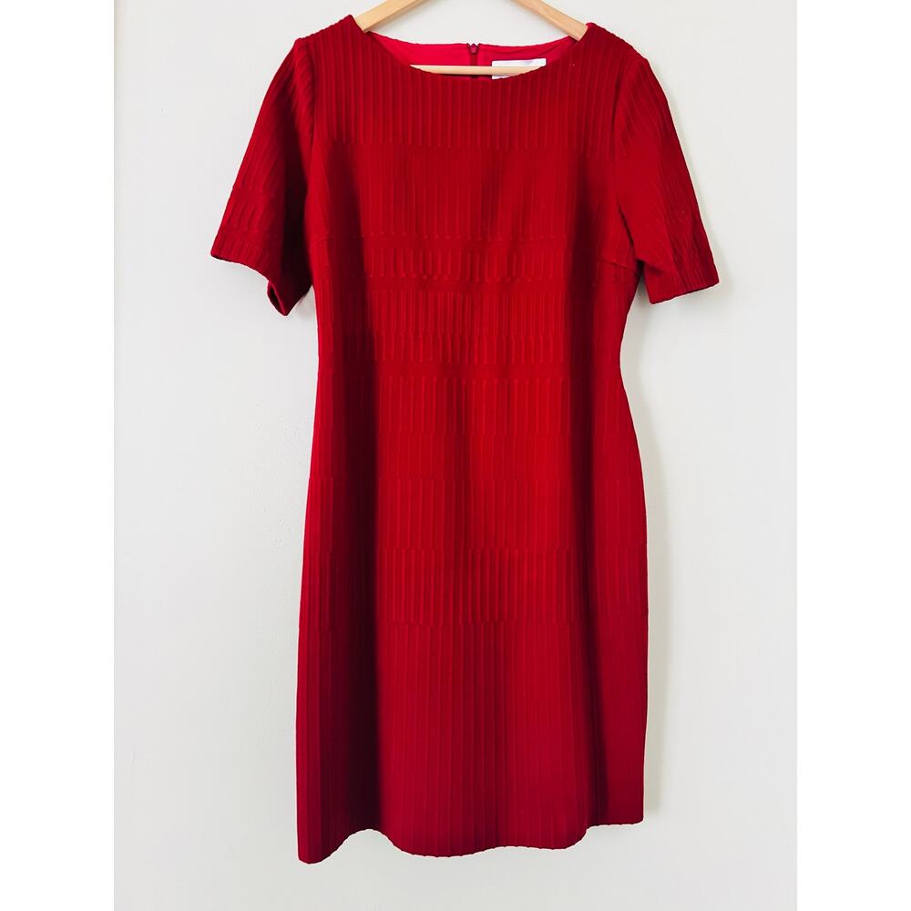 Hugo Boss Red Midi Dress